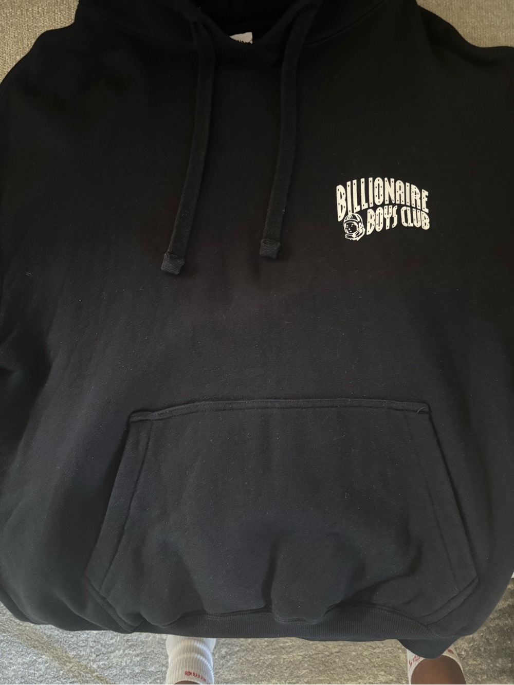 Billionaire Boys Club Black Hoodie with White Chest Logo